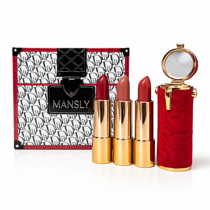 Mansly Velvet high Quality Fancy 3 Pcs Matte Lipstick